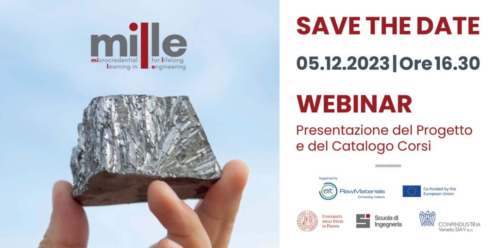 Webinar MILLE: il progetto, il catalogo dei corsi e i MOOC formativi